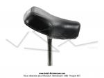 Selle Noire pour Peugeot 103 SP / MVL / Vogue / SPX marquage Peugeot (avec boite  outils intgre)