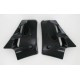 Ecopes de radiateur Noires pour Mobylette MBK 51 Magnum XR / Passion (la paire)