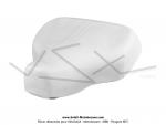 Selle Blanche complte pour Mobylette Motobcane / MBK 51 / 88 / 40 / 50