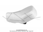 Selle Blanche complte pour Mobylette Motobcane / MBK 51 / 88 / 40 / 50