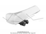 Selle Blanche complte pour Mobylette Motobcane / MBK 51 / 88 / 40 / 50