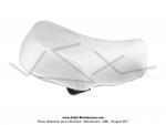 Selle Blanche complte pour Mobylette Motobcane / MBK 51 / 88 / 40 / 50