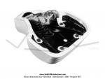 Selle Blanche complte pour Mobylette Motobcane / MBK 51 / 88 / 40 / 50