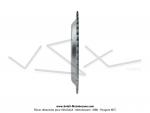 Couronne int.94mm - 43 dents - camb. 14mm - CHARVIN France - pour Peugeot 103 / Roue  btons