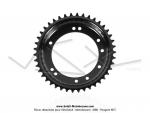 Couronne int.98mm - 42 dents  - camb. 12mm - CHARVIN France - pour Peugeot 103 / Roue  btons (Noire)