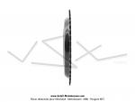 Couronne int.98mm - 42 dents  - camb. 12mm - CHARVIN France - pour Peugeot 103 / Roue  btons (Noire)