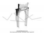 Grille de capotage de fourche chrome pour Peugeot 103 MVL / Vogue