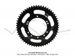 Couronne int.98mm - 56 dents - camb. 12mm - CHARVIN France - pour Peugeot 103 / Roue  btons (Noire)