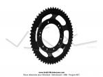 Couronne int.98mm - 56 dents - camb. 12mm - CHARVIN France - pour Peugeot 103 / Roue  btons (Noire)