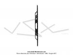 Couronne int.98mm - 56 dents - camb. 12mm - CHARVIN France - pour Peugeot 103 / Roue  btons (Noire)