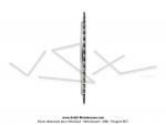 Couronne int.94mm - 44 dents - camb. 7mm - CHARVIN France - pour Mobylette Motobcane Motoconfort MBK / Roue  rayons