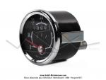 Compteur de vitesse rond 48mm 60km/h - carr de 2,6mm - TRANSVAL FRANCE - pour SoleX Mobylette Motobcane Motoconfort MBK Peugeot