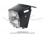Capot phare + Optique carr - complet - sans interrupteur - Gris fonc - pour Peugeot 103 MVL / VOGUE (...)