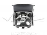 Capot phare + Optique carr - complet - sans interrupteur - Gris fonc - pour Peugeot 103 MVL / VOGUE (...)