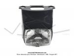 Capot phare + Optique carr - complet - sans interrupteur - Gris fonc - pour Peugeot 103 MVL / VOGUE (...)