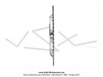 Couronne int.94mm - 54 dents - camb. 14mm - CHARVIN France - pour Peugeot 103 / Roue  btons