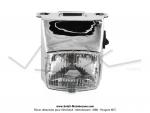 Capot phare + Optique carr - complet - Chrom - pour Peugeot 103 MVL / VOGUE (...)