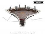 Dessus de selle  J.Reydel  - Modle troit (24x24) - Crme - Mobylette