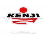 Autocollant de pot d'chappement  Kenji  - Blanc - 114 x 62,7mm
