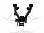 Bras oscillant long Noir -  patte de ressort moteur visse - pour Peugeot 103 SP / MV / MVL (...)