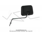 Rtroviseur trapzodal plastique noir / Dport 120mm pour Mobylettes Motobcane / MBK / Peugeot (fixation sans collier)