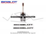 Vilebrequin (Embiellage) - Bidalot - Soie de 16mm - pour Mobylette Motobcane / MBK 51 / 88 (AV7 / AV10)