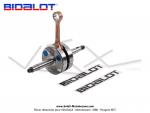 Vilebrequin (Embiellage) - Bidalot - Soie de 16mm - pour Mobylette Motobcane / MBK 51 / 88 (AV7 / AV10)