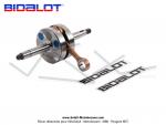 Vilebrequin (Embiellage) - Bidalot - Soie de 16mm - pour Mobylette Motobcane / MBK 51 / 88 (AV7 / AV10)