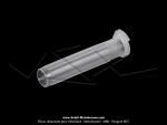 Tube de gaz universel 23  /26mm - Lg.127mm
