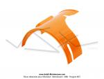 Capot moteur Orange pour SoleX 5000 / TrotileX (version  monogramme coll)