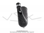 Pot dchappement  Boudin  - Homologu - Noir - Sortie latrale - pour Mobylette Motobcane / MBK 40 / 50 / 88 (AV7)