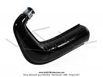 Pot dchappement  Boudin  - Homologu - Noir - Sortie latrale - pour Mobylette Motobcane / MBK 40 / 50 / 88 (AV7)