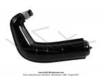 Pot dchappement  Boudin  - Homologu - Noir - Sortie latrale - pour Mobylette Motobcane / MBK 40 / 50 / 88 (AV7)