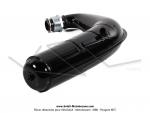 Pot dchappement  Boudin  - Homologu - Noir - Sortie latrale - pour Mobylette Motobcane / MBK 40 / 50 / 88 (AV7)