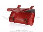 Trousse  outils (sacoche) de selle Simili Cuir Rouge vernis - Velox Vintage Classic - pour Mobylette Motobcane / Motoconfort / MBK / Peugeot