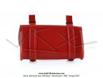 Trousse  outils (sacoche) de selle Simili Cuir Rouge vernis - Velox Vintage Classic - pour Mobylette Motobcane / Motoconfort / MBK / Peugeot