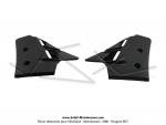 Ecopes de radiateur Noires pour Mobylette MBK 51 Magnum XR / Passion (la paire)