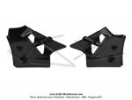 Ecopes de radiateur Noires pour Mobylette MBK 51 Magnum XR / Passion (la paire)