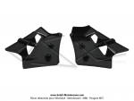 Ecopes de radiateur Noires pour Mobylette MBK 51 Magnum XR / Passion (la paire)