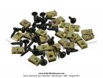 Agrafes et Vis de carrosserie 4mm (Sachet de 25 pices)