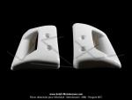 Ecopes de radiateur Blanches pour Peugeot 103 SPX LC / RCX LC (la paire)