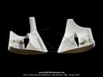 Ecopes de radiateur Blanches pour Peugeot 103 SPX LC / RCX LC (la paire)