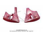 Ecopes de radiateur Rouges pour Peugeot 103 SPX LC / RCX LC (la paire)
