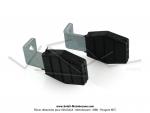 Repose-pieds fixes (11mm) pour Peugeot 103 / MBK 51 (la paire)