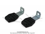 Repose-pieds fixes (11mm) pour Peugeot 103 / MBK 51 (la paire)
