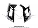 Ecopes de radiateur Chromes pour Peugeot 103 SPX LC / RCX LC (la paire)