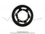 Couronne int.94mm - 52 dents - camb.12mm - CHARVIN France - pour Peugeot 103 / Roue  btons (Noire)