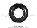 Couronne int.98mm - 50 dents - camb. 12mm - CHARVIN France - pour Peugeot 103 / Roue  btons (Noire)