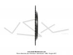 Couronne int.98mm - 50 dents - camb. 12mm - CHARVIN France - pour Peugeot 103 / Roue  btons (Noire)