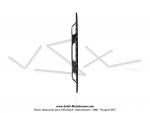 Couronne int.98mm - 59 dents - camb. 12mm - CHARVIN France - pour Peugeot 103 / Roue  btons (Noire)